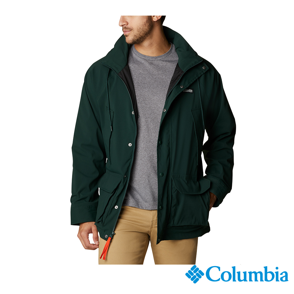 Columbia 哥倫比亞 男款 - Icons 單件式外套 -(可收納成側包)-軍綠 UWE23200AG