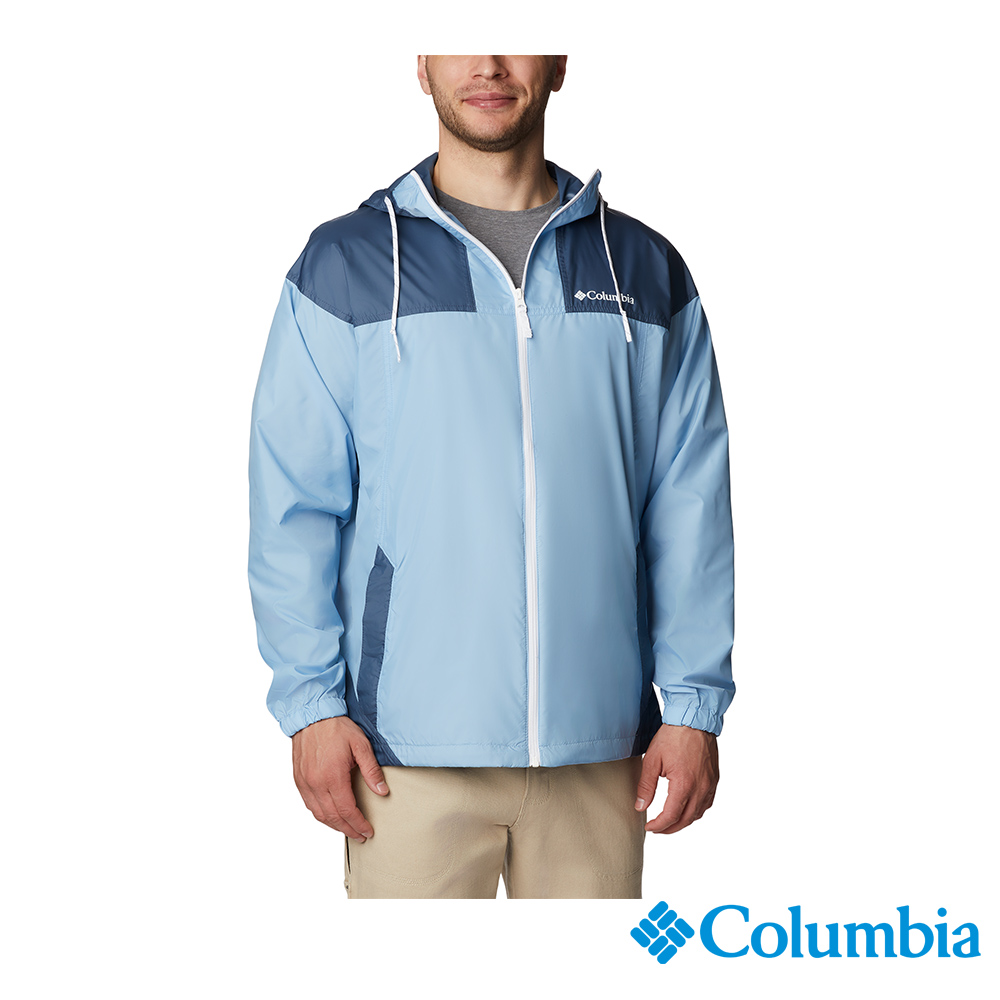 Columbia 哥倫比亞 男款-Omni-Shade UPF40防曬風衣-藍色 UWE07570BL (2023春夏)