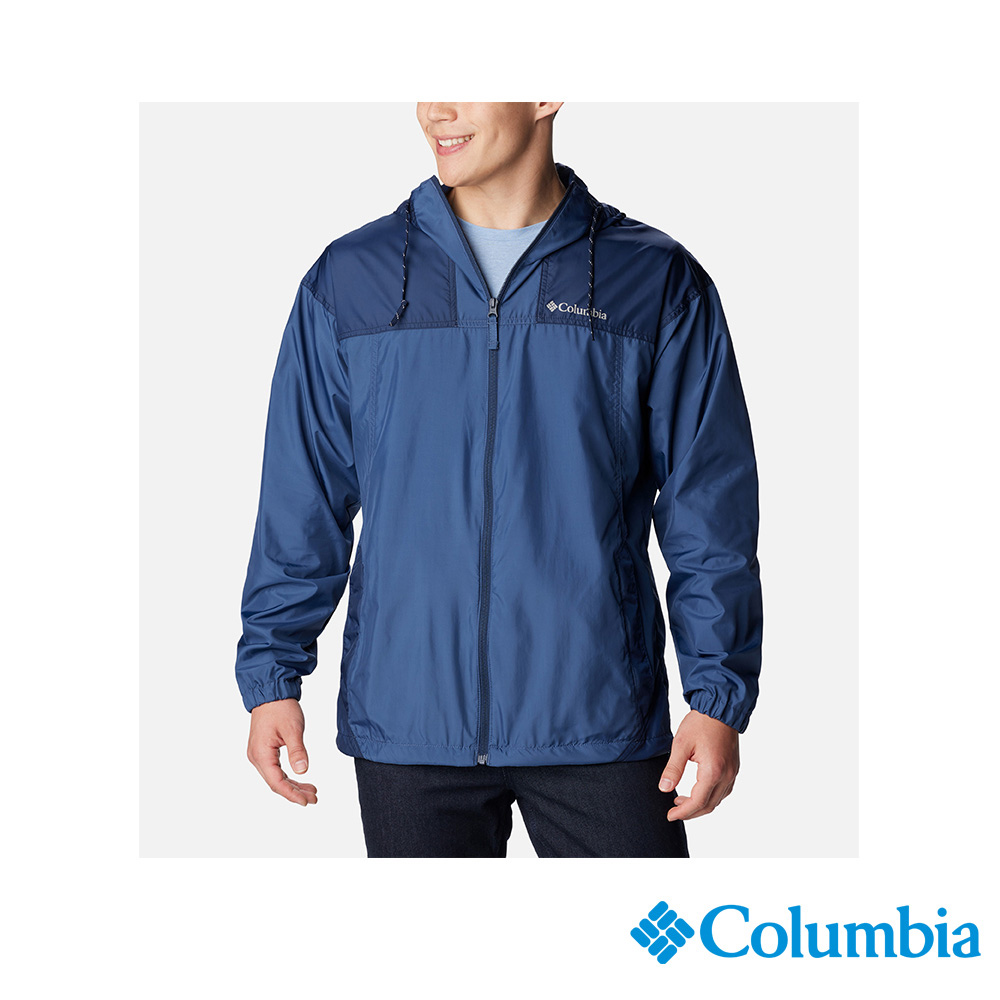 Columbia 哥倫比亞 男款-UPF40防曬風衣-夜幕藍 UWE07570JG (2024春夏)