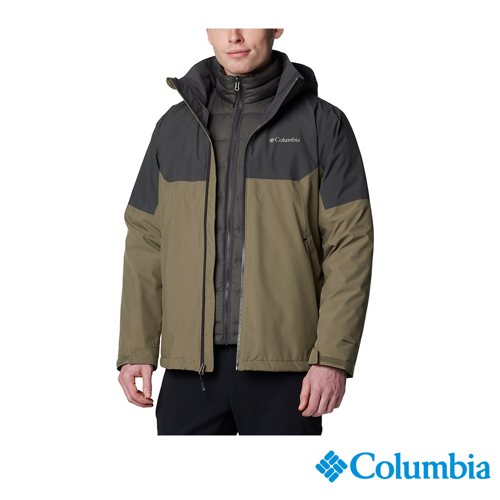 Columbia 哥倫比亞 男款 - Cascade Peak™OT防水極暖兩件式羽絨外套-軍綠 UWE66710AG/IF