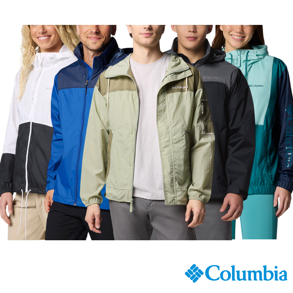 Columbia 哥倫比亞 男女款 - 防潑水風衣外套 (EC獨家款)