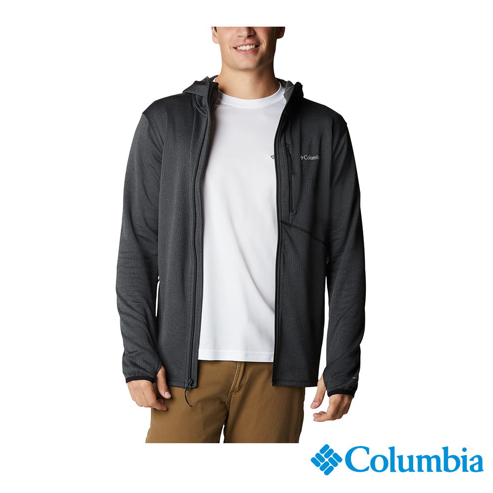 Columbia哥倫比亞 男款-Omni-Wick 快排刷毛連帽外套-灰色 UAE58960GY/FW22