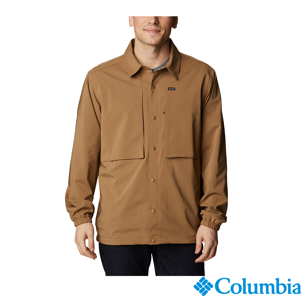 Columbia哥倫比亞 男款-Omni-Shield™ 防潑抗髒污襯衫領外套-棕色 UAE90640BN/FW22