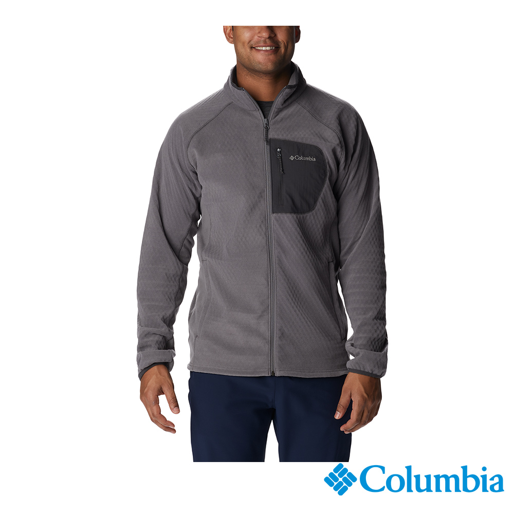 Columbia哥倫比亞 男款- 柔暖刷毛外套-深灰 UAE52620DY /FW22