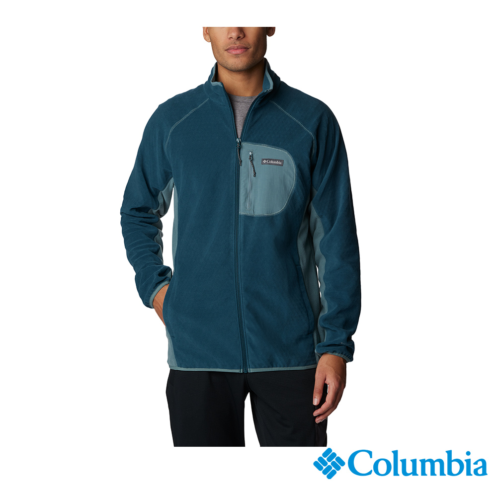 Columbia 哥倫比亞 男款 - M Outdoor Tracks™ 柔暖刷毛外套-孔雀藍 UAE52620PC-HF