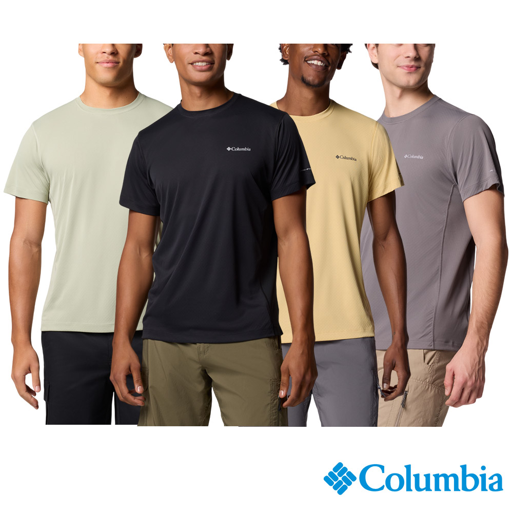 Columbia 哥倫比亞 男款-防曬UPF50涼感快排短袖上衣 UAE27170 (2025春夏)