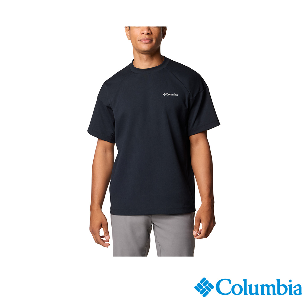 Columbia哥倫比亞 男款-快排短袖上衣-黑色 UAE08510BK/JS