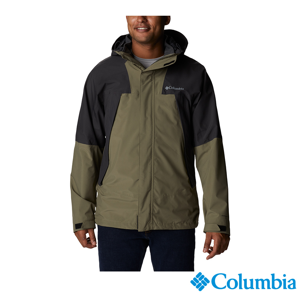 【Columbia哥倫比亞】男款Omni-Tech防水極暖兩件式外套-軍綠 UWE81860AG / FW22
