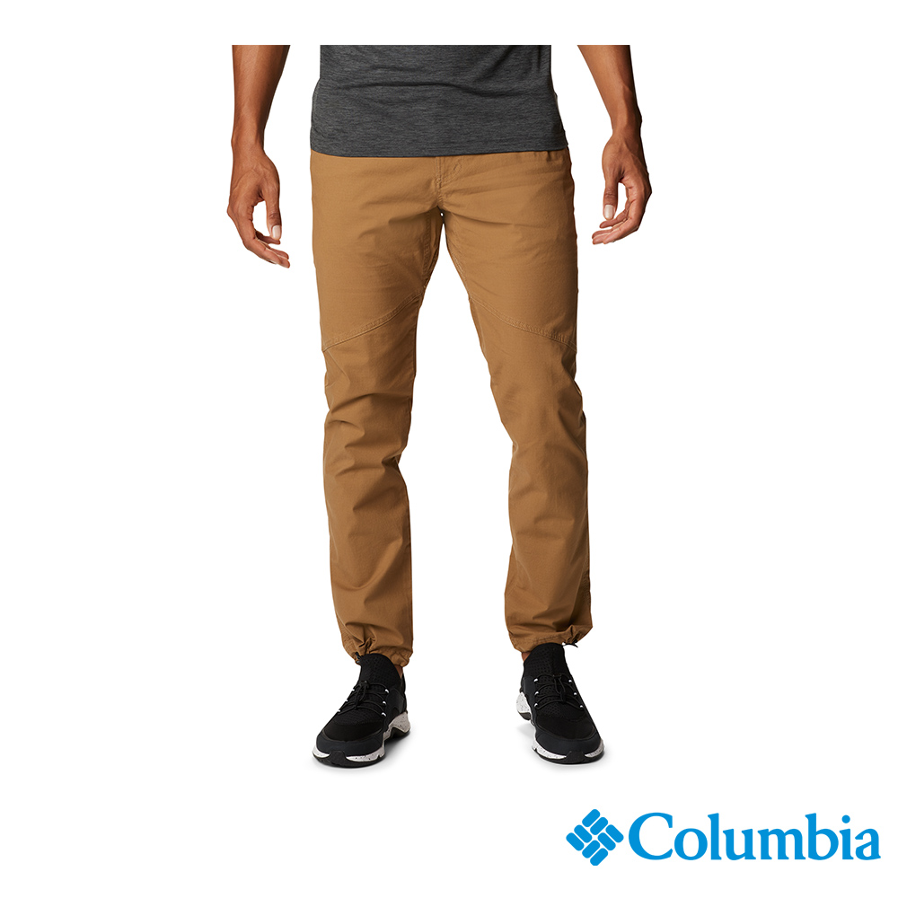 Columbia哥倫比亞 男款-彈性長褲-棕褐 UAE34160TN