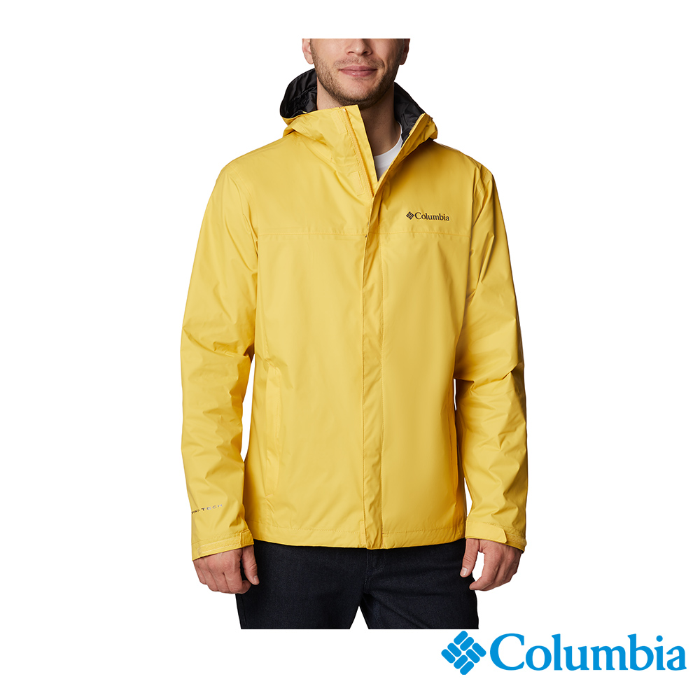 Columbia 哥倫比亞 男款-Omni-Tech 防水外套-黃色 URE24330YL (2023春夏)
