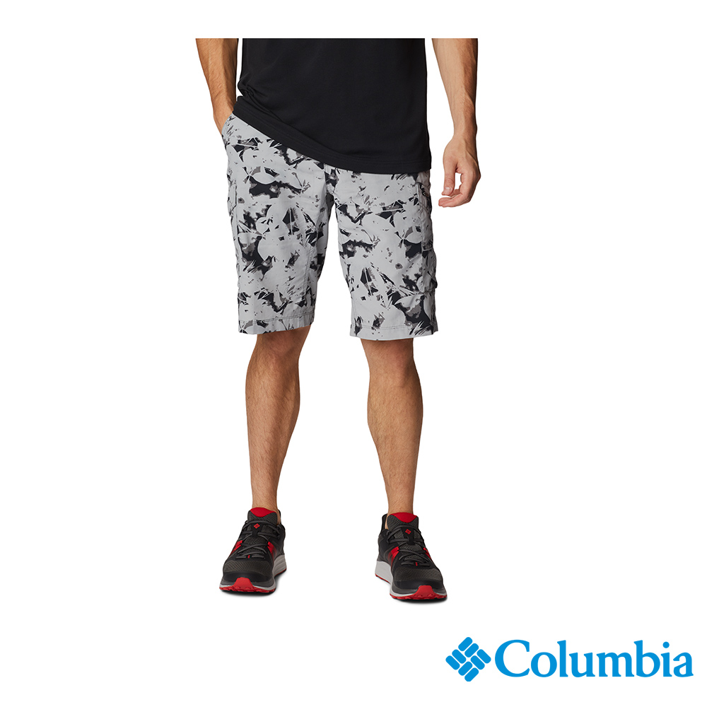 Columbia哥倫比亞 男款-Omni-Shade UPF50快排迷彩短褲-灰迷彩 UAE47230YC (2023春夏)