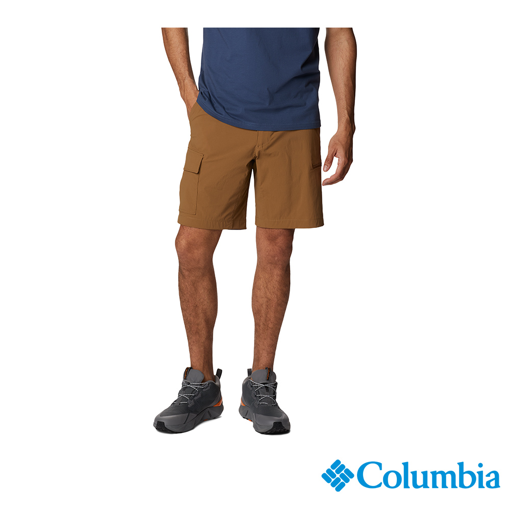 Columbia哥倫比亞 男款-Omni-Shield 超防潑短褲-棕色 UAE89660BN (2023春夏)