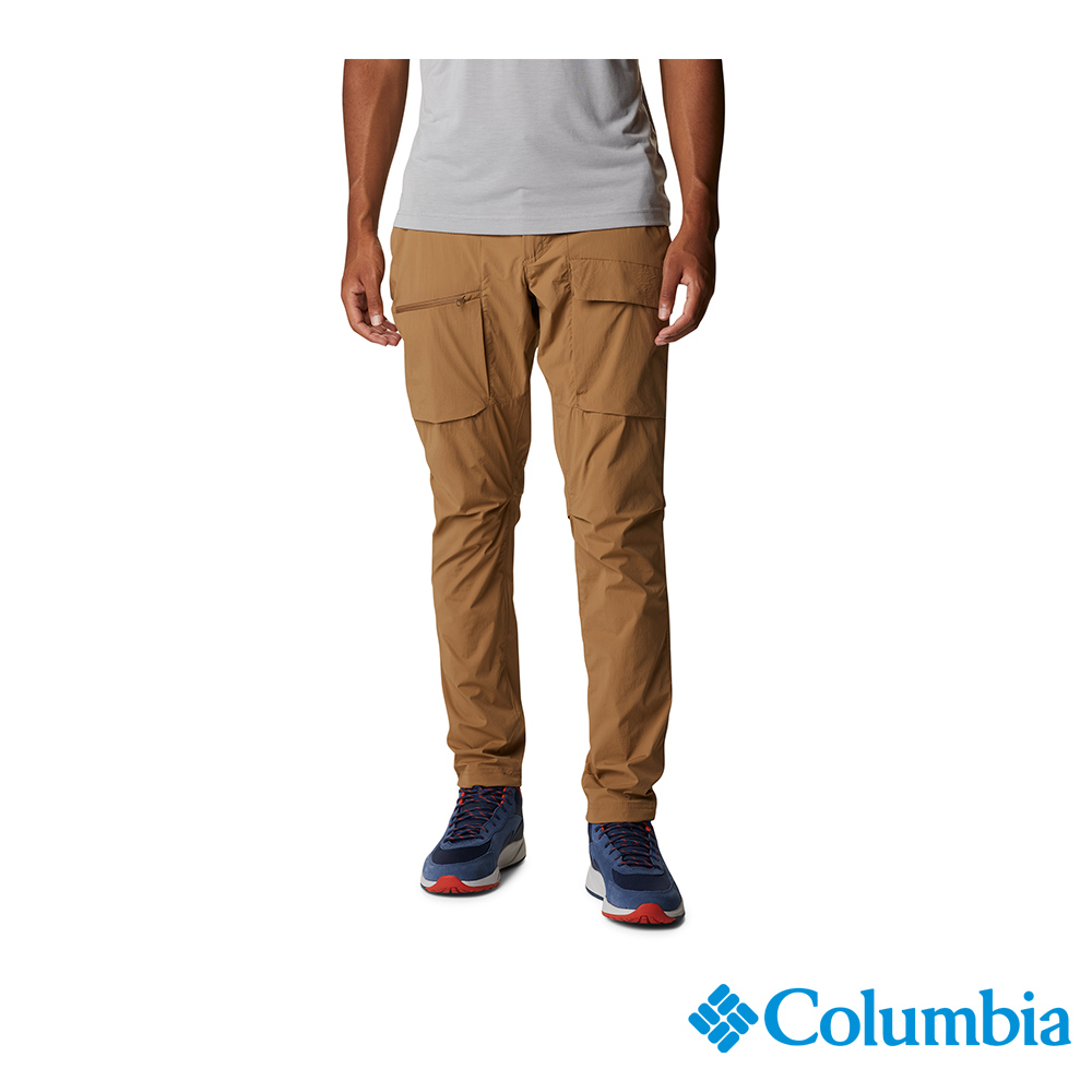 Columbia哥倫比亞 男款-Omni-Shield UPF50防潑彈性長褲-棕色 UAE59880BN (2023春夏)