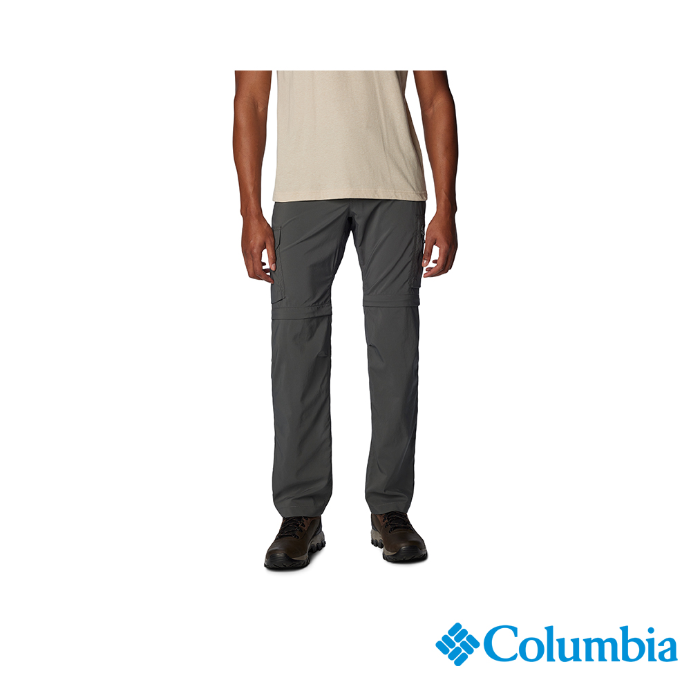 Columbia 哥倫比亞 男款-UPF50超防曬快排兩截褲-深灰色 UAE98340DY