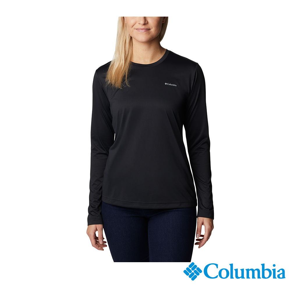 Columbia 哥倫比亞 女款 - Columbia Hike™ 快排長袖上衣-黑色 UAR08930BK-HF