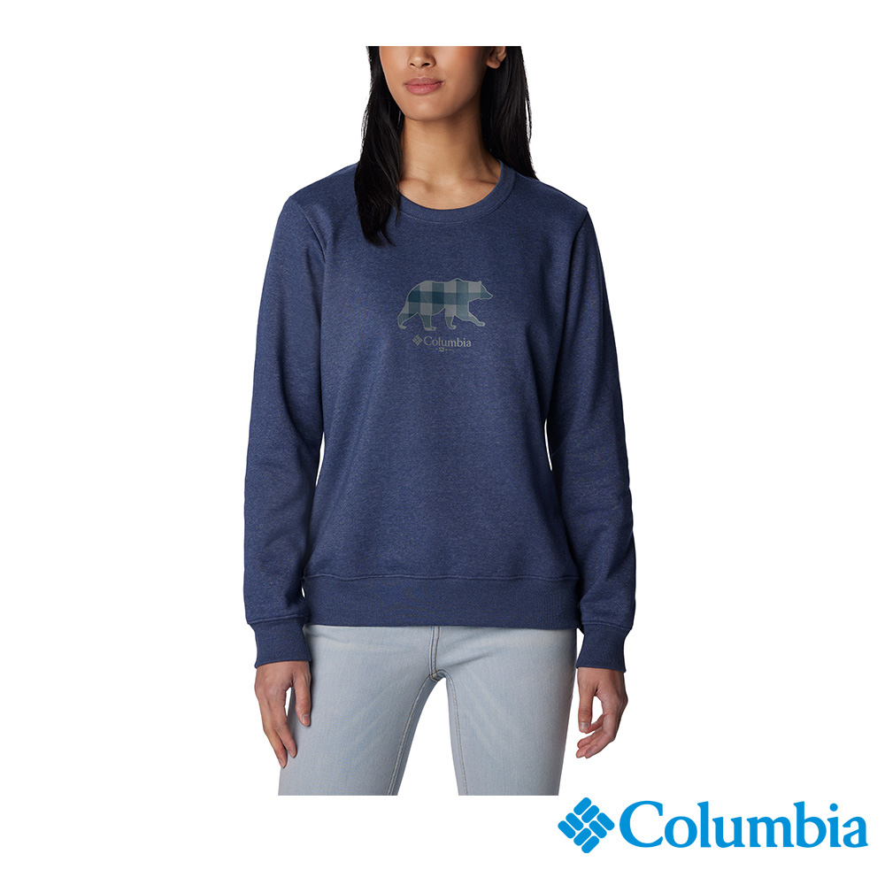 Columbia 哥倫比亞 女款 - Hart Mountain™ 長袖上衣-深藍 UAR54940NY-HF