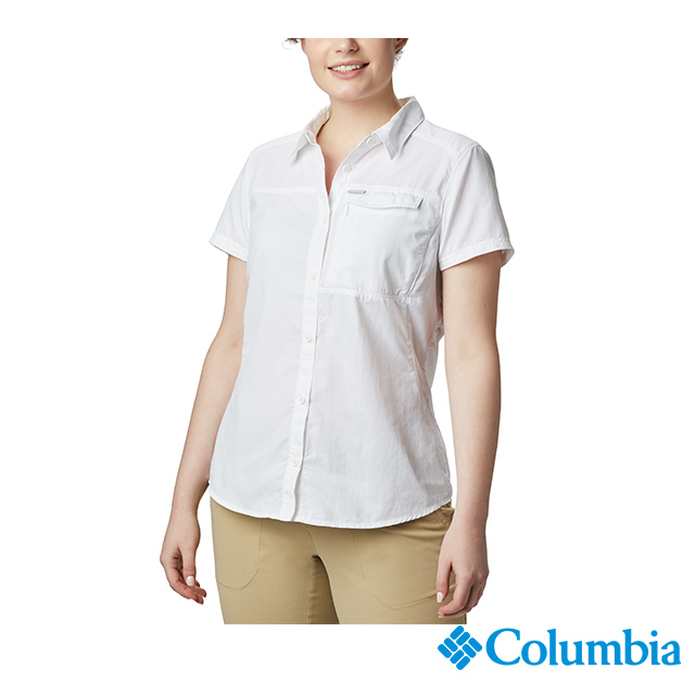 Columbia 哥倫比亞 女款 -UPF50快排短袖襯衫-白色 UAR26540WT