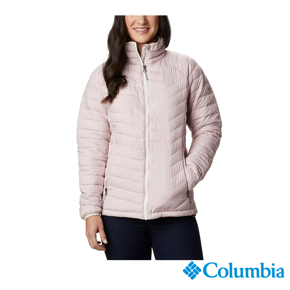 Columbia哥倫比亞 女款-保暖立領外套-粉紅 UWK14980PK