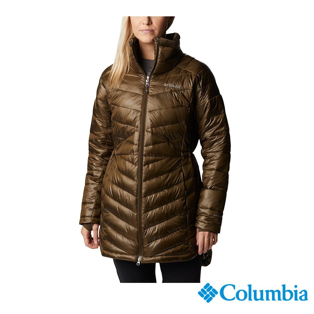 Columbia 哥倫比亞 女款- Omni-Heat™ Infinity 極暖黃金鋁點防潑外套-軍綠 UWR16590AG / FW22