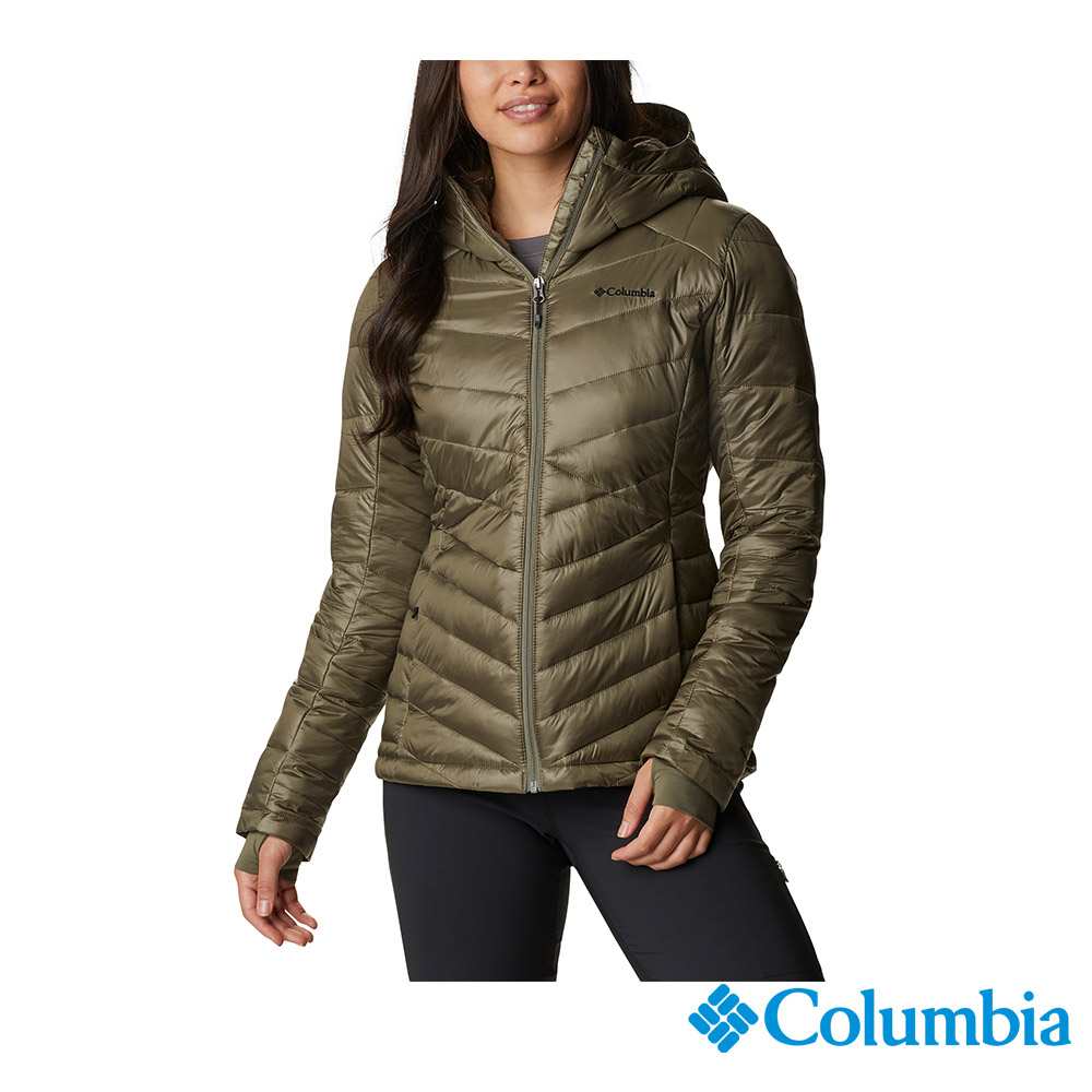 Columbia 哥倫比亞 女款- Omni-Heat™ Infinity 金色鋁點極暖連帽外套-軍綠 UWR71020AG / FW22