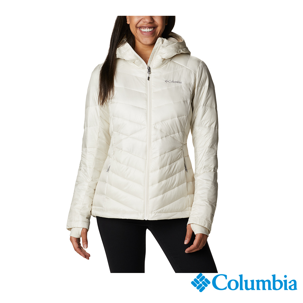 Columbia 哥倫比亞 女款- Omni-Heat™ Infinity 金色鋁點極暖連帽外套-米白 UWR71020BG / FW22