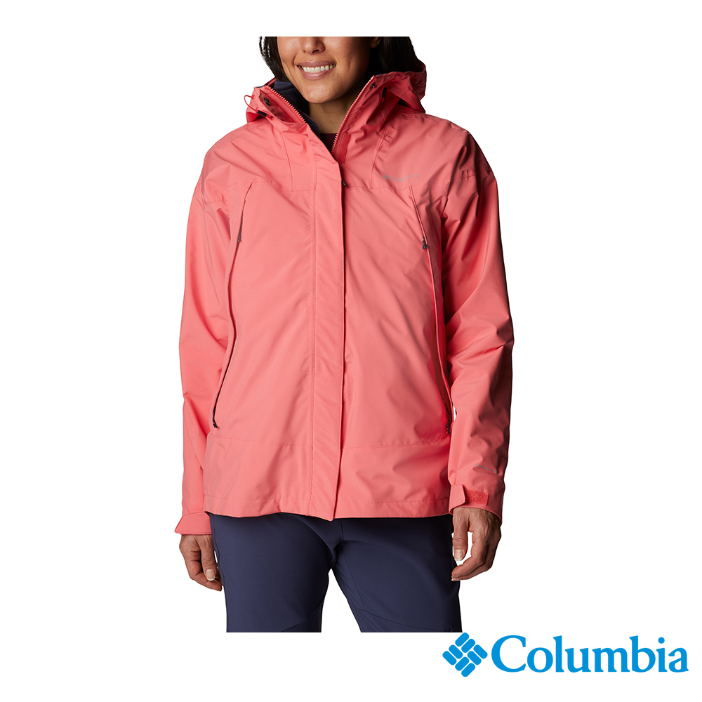 Columbia 哥倫比亞 女款-OT防水極暖兩件式外套-橘紅 UWR08570AH / FW22
