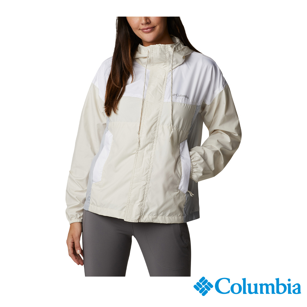 Columbia 哥倫比亞 女款-Omni-Shade UPF40防曬風衣-淺卡其 UWR74490HI (2024春夏)