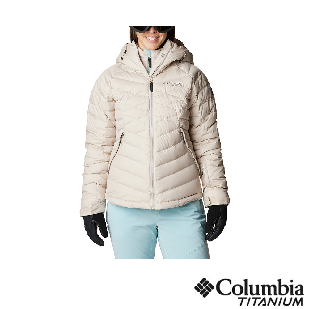 Columbia 哥倫比亞 女款 - 防水極暖羽絨外套-卡其 UWK85650KI/IF