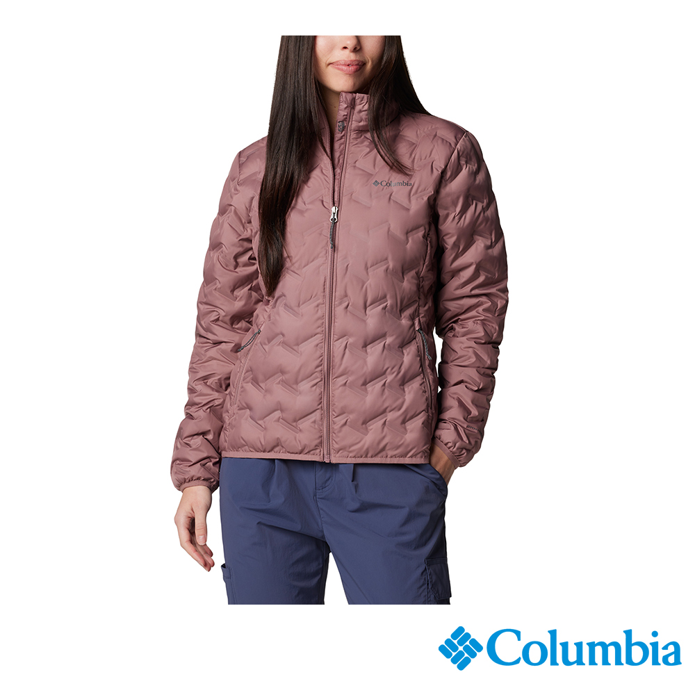 Columbia 哥倫比亞 女款 - Delta Ridge™保暖羽絨立領外套-暗粉紅UWR51730DU/IF