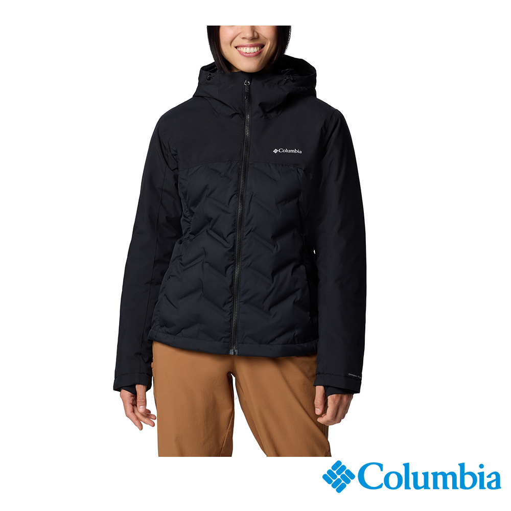 Columbia 哥倫比亞 女款 - Grand Trek™OT防水極暖連帽羽絨外套-黑色 UWR35550BK/IF