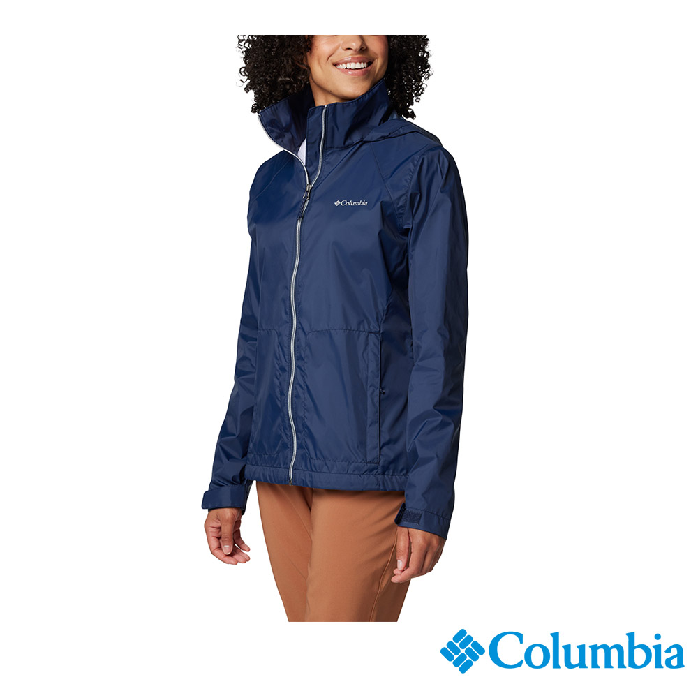 Columbia 哥倫比亞 女款 - 防潑水風衣外套-深藍色 UWR57760NY/JS