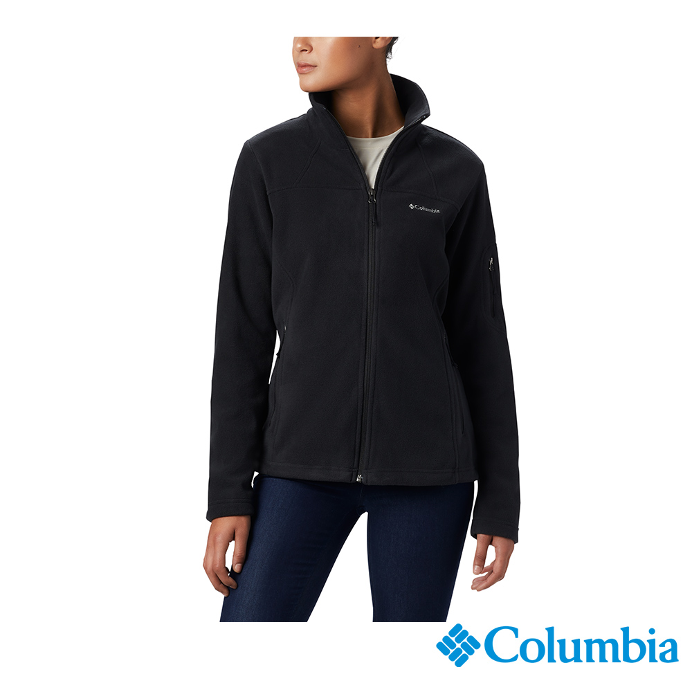 Columbia哥倫比亞 女款-刷毛外套-黑色 UER60810BK / FW22