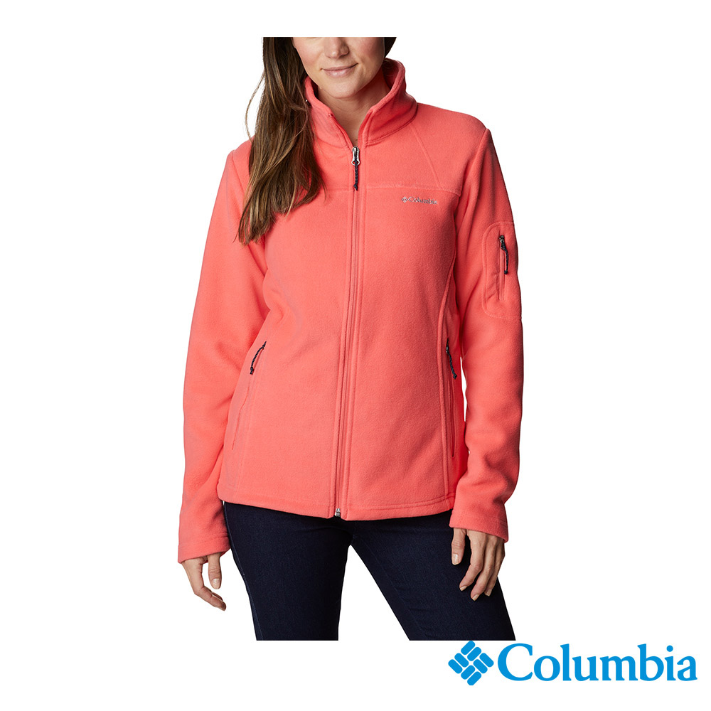 Columbia哥倫比亞 女款-刷毛外套-橘紅 UER60810AH / FW22