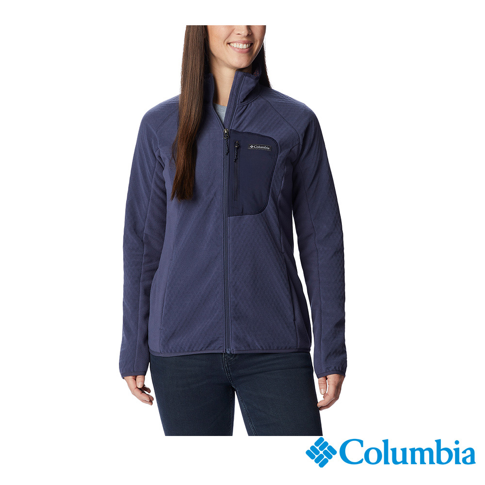 Columbia 哥倫比亞 女款 - W Outdoor Tracks™ 柔暖刷毛外套-深藍 UAR01420NY-HF
