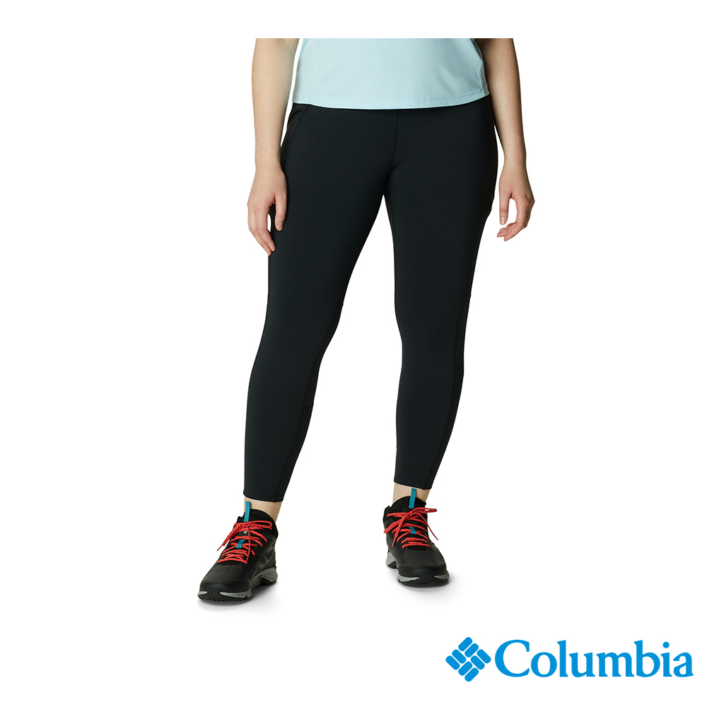 Columbia 哥倫比亞 女款- 防曬50快排彈性運動長褲-黑色 UAR21760BK / FW22