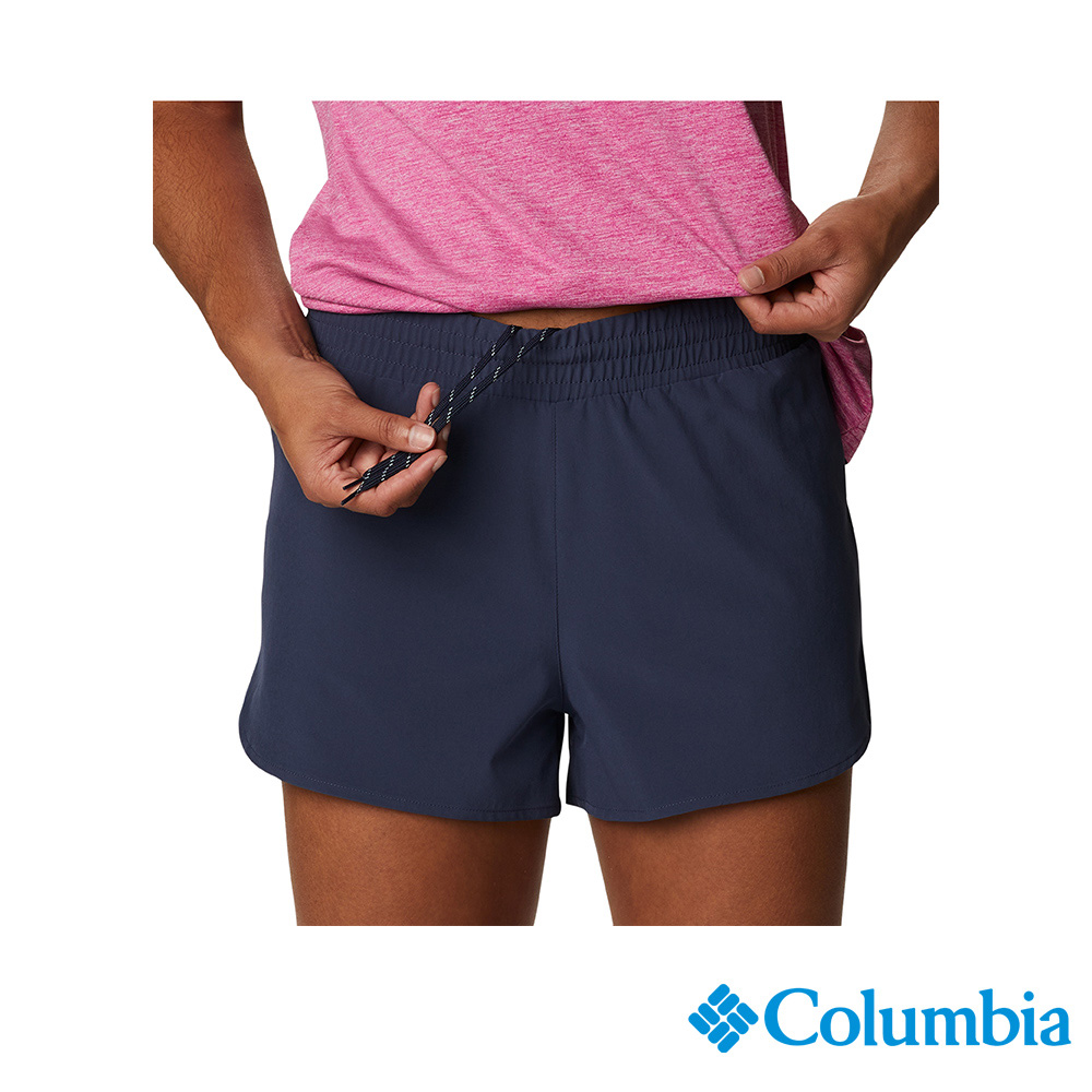 Columbia哥倫比亞 女款-快排短褲-深藍 UAK96390NY