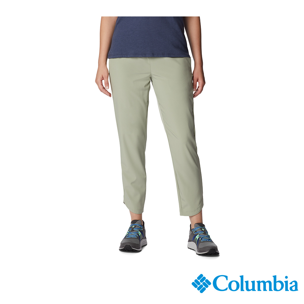 Columbia 哥倫比亞 女款-Omni-Wick UPF50快排長褲-灰綠 UAR33630GG (2023春夏)