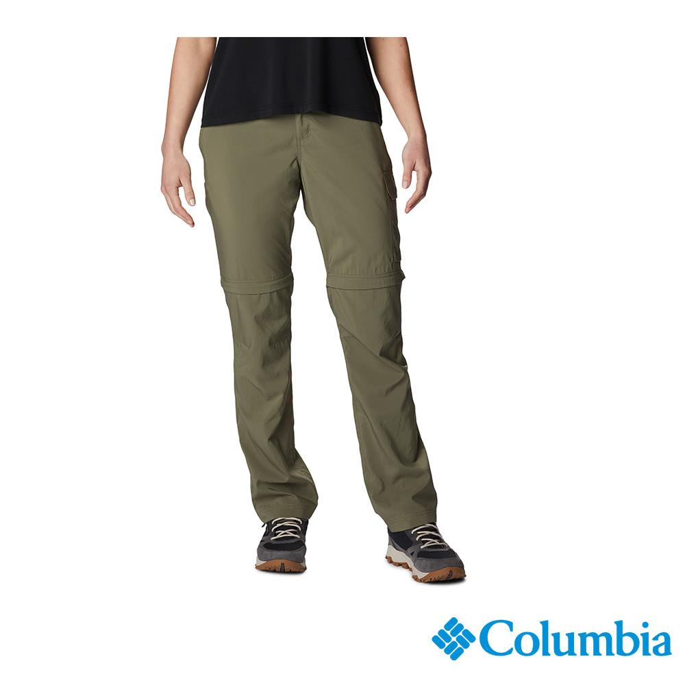 Columbia 哥倫比亞 女款-Omni-Shade 超防曬UPF50防潑快排長褲-軍綠 UAR89440AG (2023春夏)