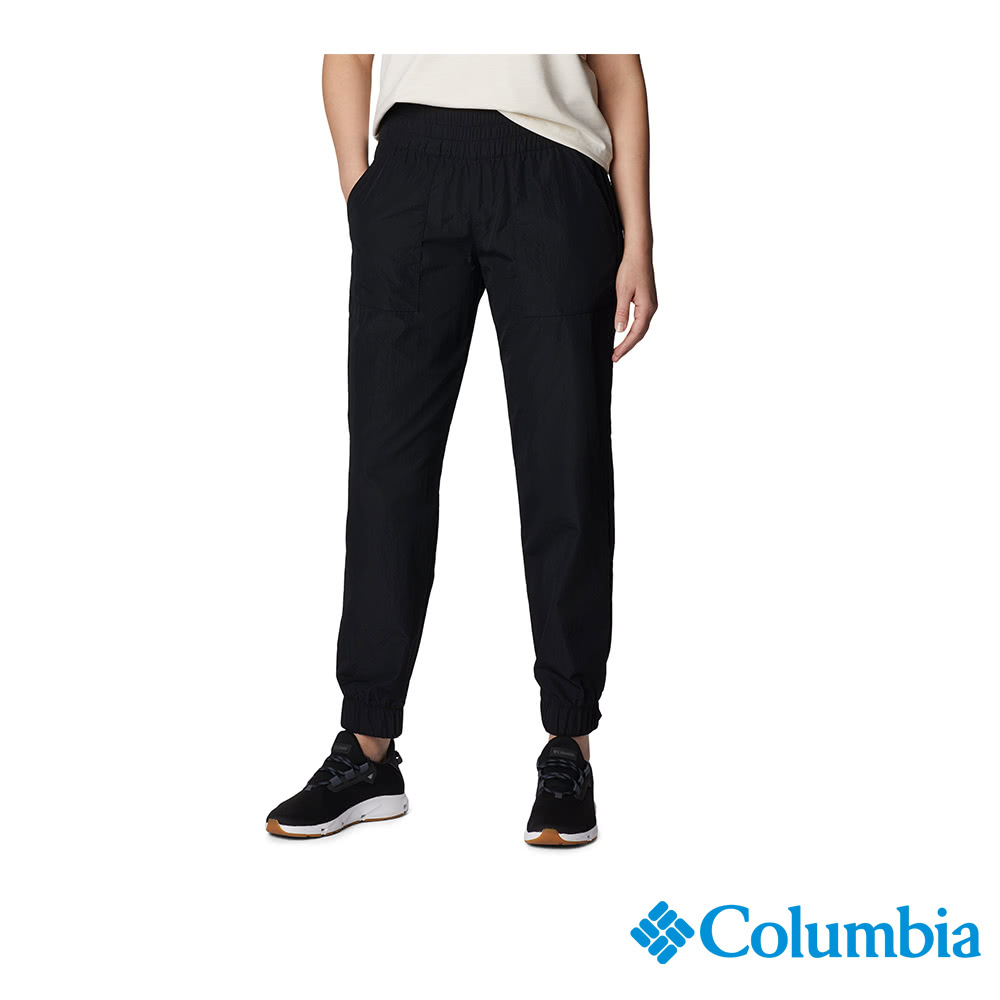 Columbia 哥倫比亞 女款-Omni-Shield 防潑長褲-黑色 UAR90560BK (2023春夏)
