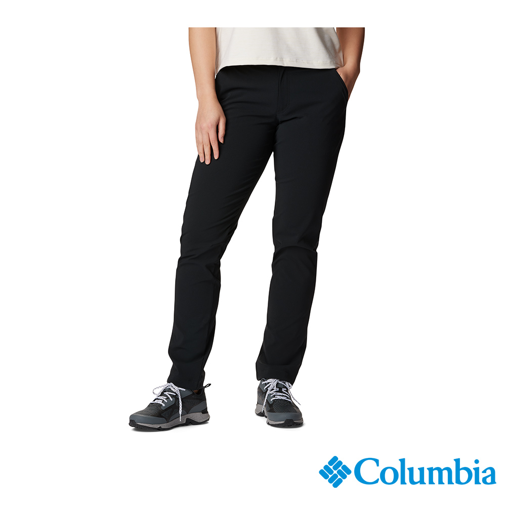 Columbia 哥倫比亞 女款 - Back Beauty™ 防潑水軟殼長褲-黑色 UAR89180BK-HF