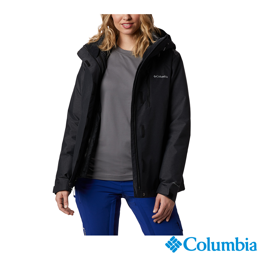 Columbia 哥倫比亞 女款 - Whirlibird™ OT防水保暖兩件式外套-黑色 UWR06350BK-HF