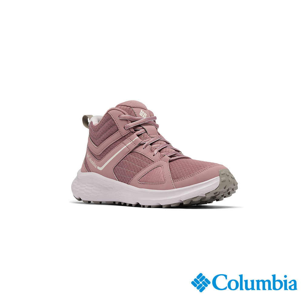 Columbia哥倫比亞 女款 防潑水高筒休閒健走鞋-暗粉紅 UBL69310DU/IF