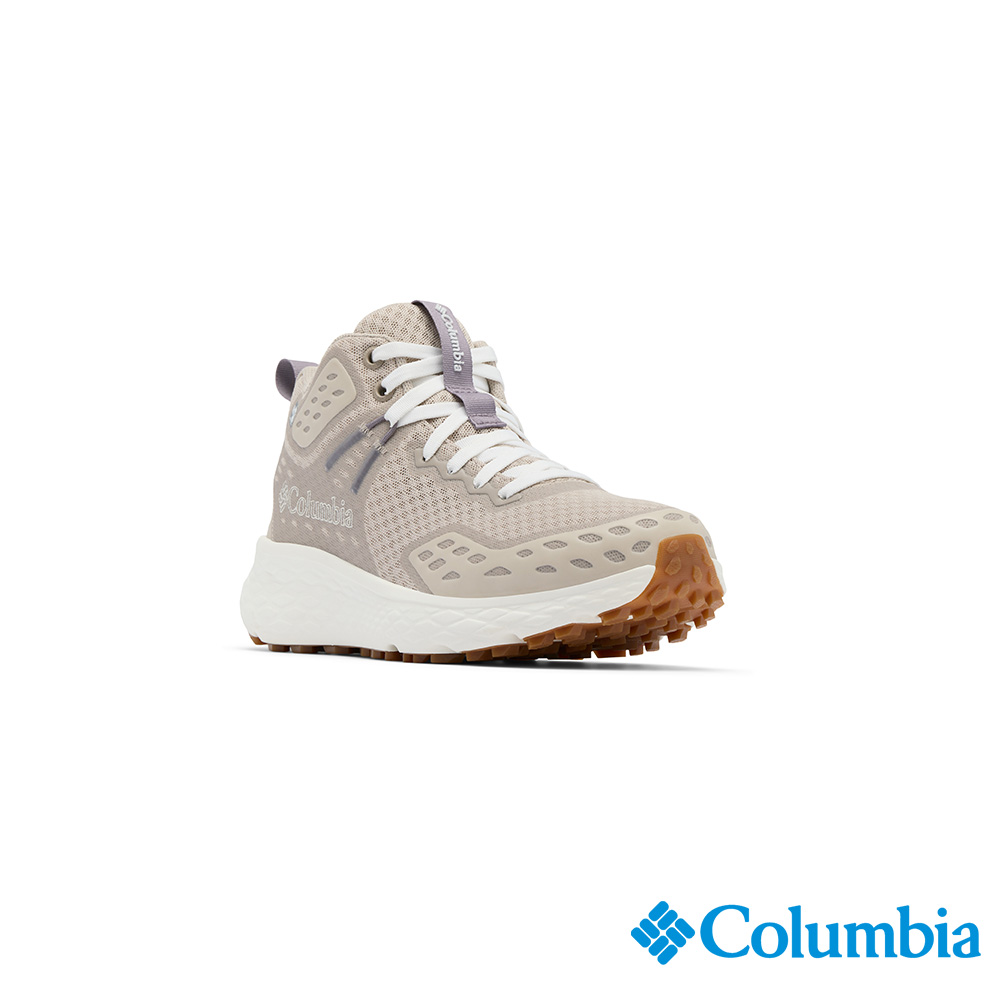 Columbia 哥倫比亞 女款- OD防水極彈高筒健走鞋-淺卡其 UBL73540HI/JS
