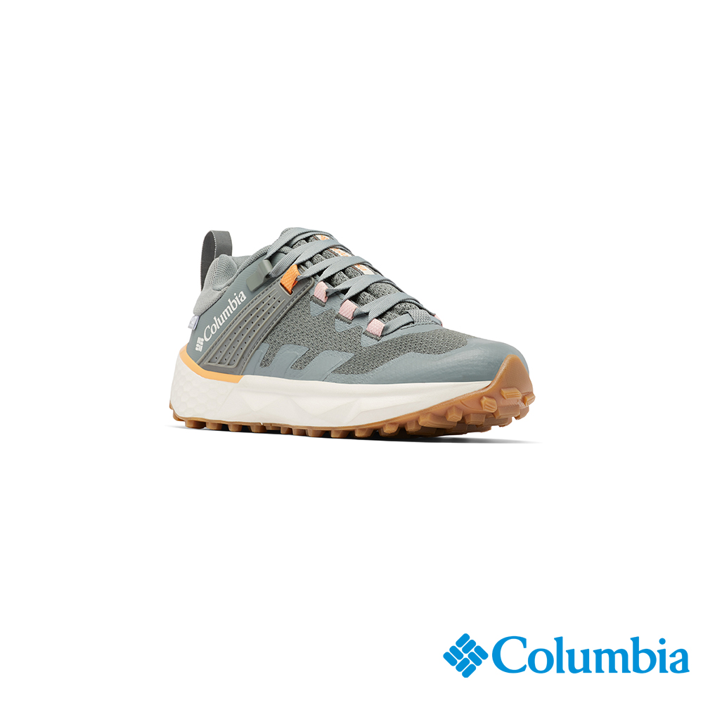 Columbia 哥倫比亞 女款- Outdry全防水零滲透超彈力健走鞋-灰綠色 UBL85380GG (2024春夏)