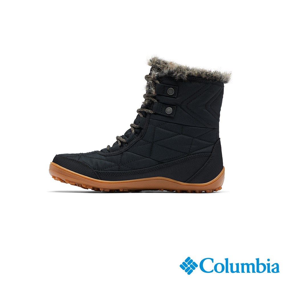 Columbia 哥倫比亞 女款 - MINX™ SHORTY III 蓄熱防水高筒雪靴-黑色 UBL59610BK-HF