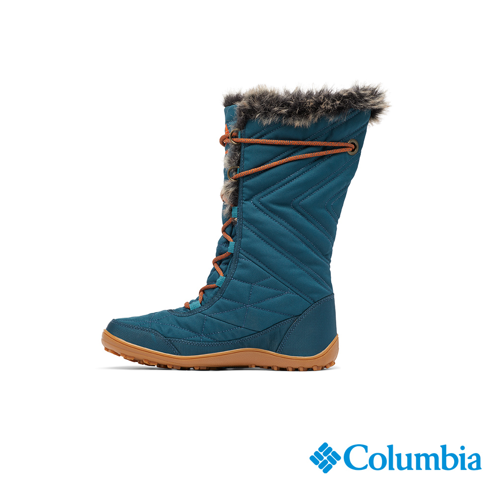 Columbia 哥倫比亞 女款 - MINX™ MID III 蓄熱防水長筒雪靴-孔雀藍 UBL59640PC-HF