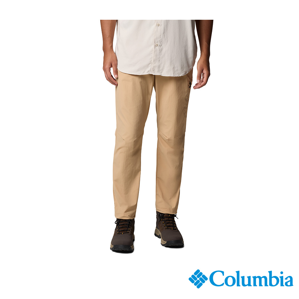 Columbia 哥倫比亞 男款-涼感防潑長褲-卡其色 UAE58060KI/JS