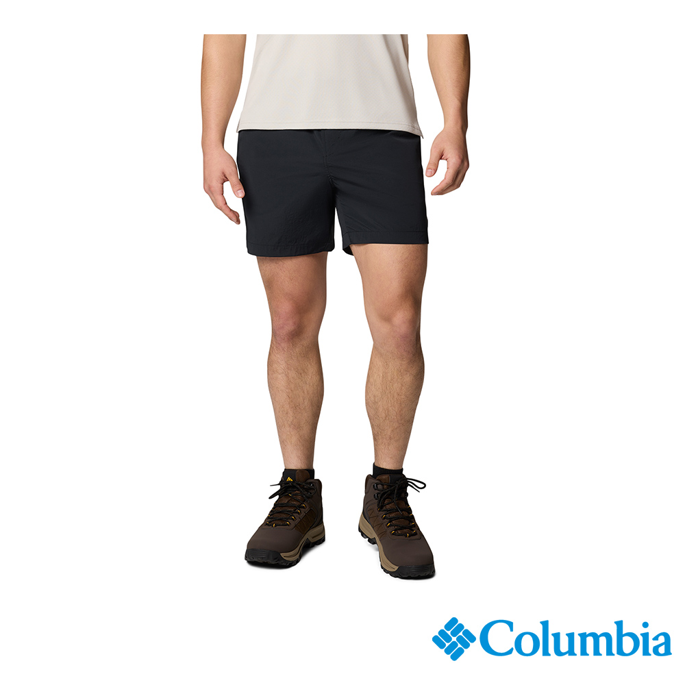 Columbia 哥倫比亞 男款- 涼感防潑短褲-黑色 UAE84630BK/JS