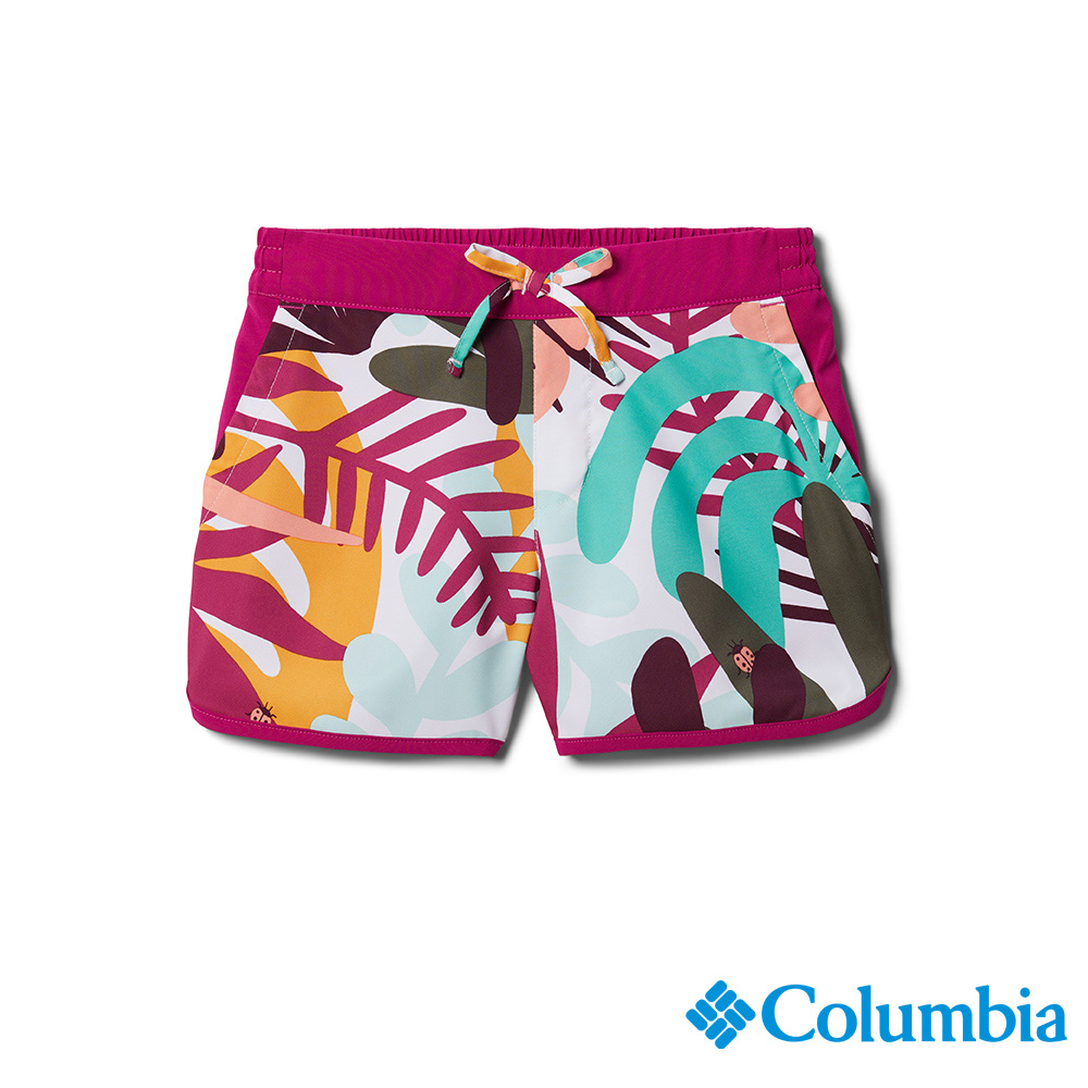 Columbia哥倫比亞 童款-UPF50快排短褲-碎花 UAG00150FW
