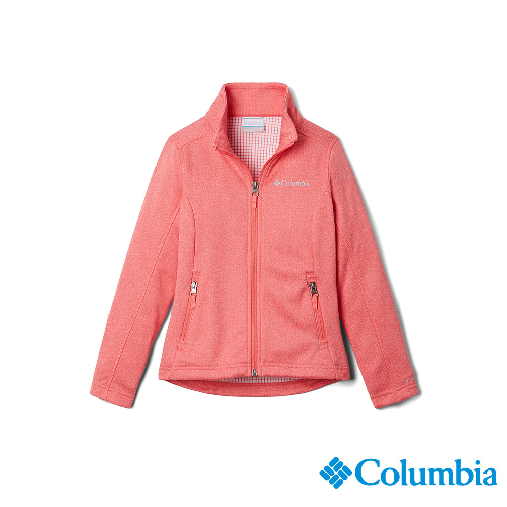 Columbia 哥倫比亞 童款-快排刷毛外套-橘紅 UAG93190AH / FW22